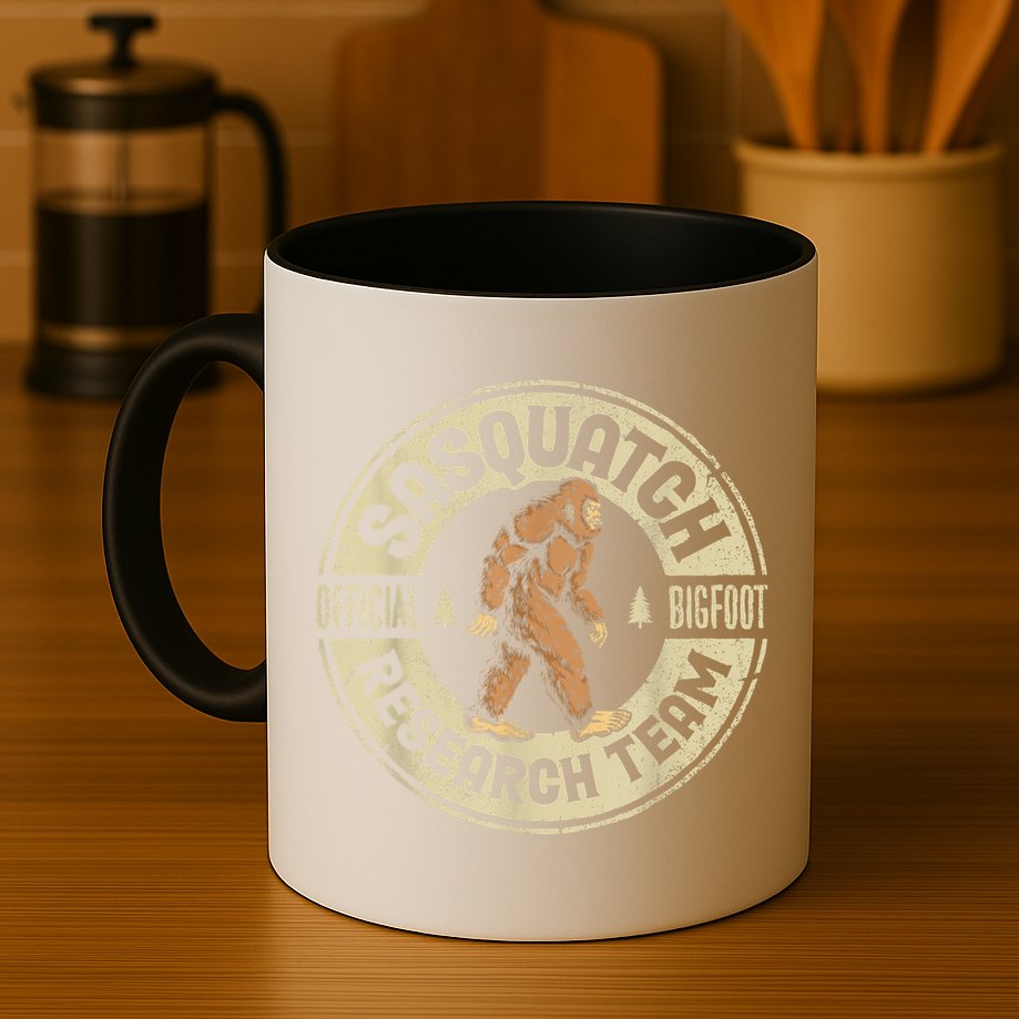 Bigfoot Research Team Retro Vintage Sasquatch Men Women Mug