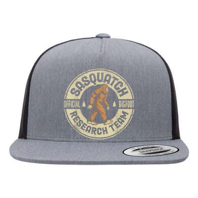 Bigfoot Research Team Retro Vintage Sasquatch Men Women Flat Bill Trucker Hat