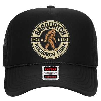 Bigfoot Research Team Retro Vintage Sasquatch Men Women Trucker Hat