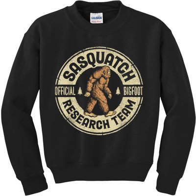 Bigfoot Research Team Retro Vintage Sasquatch Men Women Kids Sweatshirt