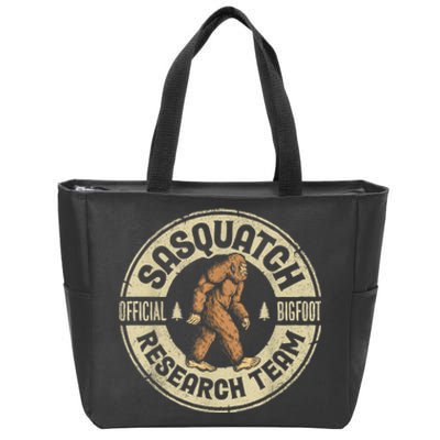 Bigfoot Research Team Retro Vintage Sasquatch Men Women Zip Tote Bag