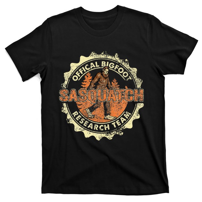 Bigfoot Research Team Retro Vintage Sasquatch T-Shirt