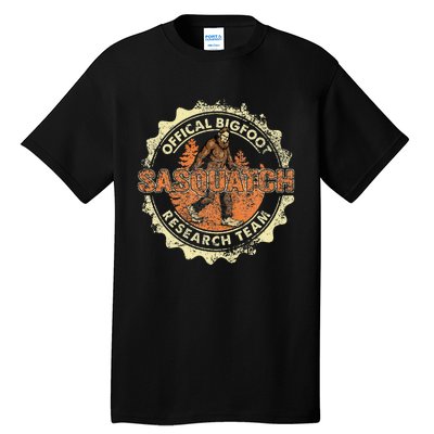 Bigfoot Research Team Retro Vintage Sasquatch Tall T-Shirt