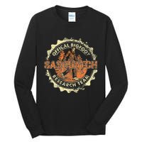 Bigfoot Research Team Retro Vintage Sasquatch Tall Long Sleeve T-Shirt