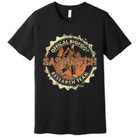 Bigfoot Research Team Retro Vintage Sasquatch Premium T-Shirt