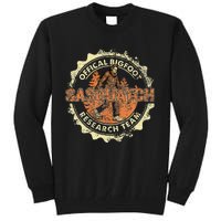 Bigfoot Research Team Retro Vintage Sasquatch Tall Sweatshirt