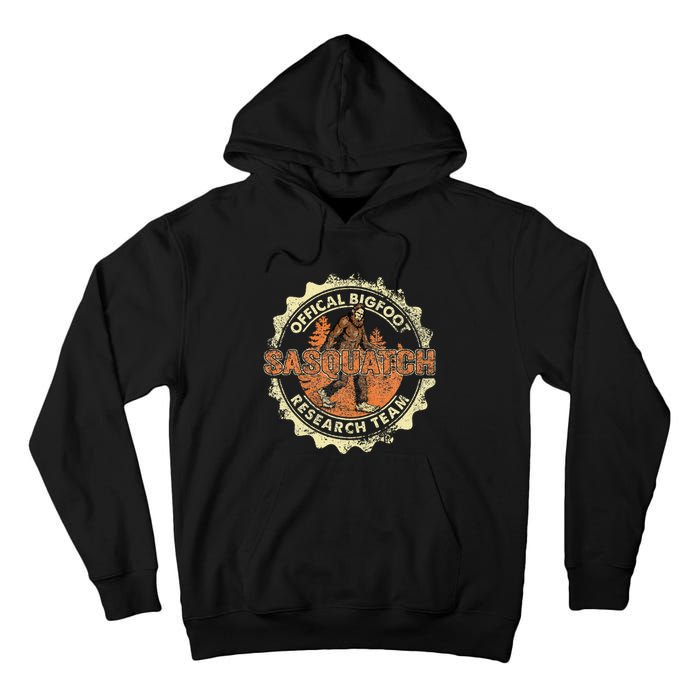 Bigfoot Research Team Retro Vintage Sasquatch Tall Hoodie