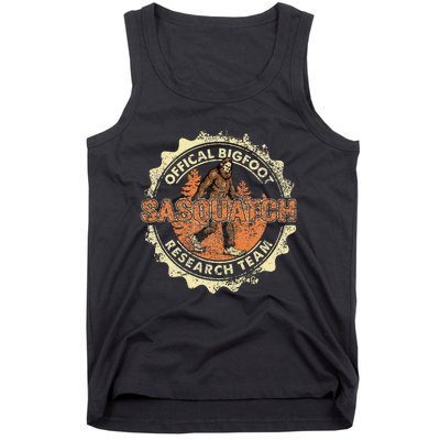 Bigfoot Research Team Retro Vintage Sasquatch Tank Top