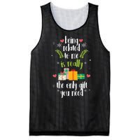 Being Related To Me Is Really The Only Gift You Need Funny Christmas Mesh Reversible Basketball Jersey Tank