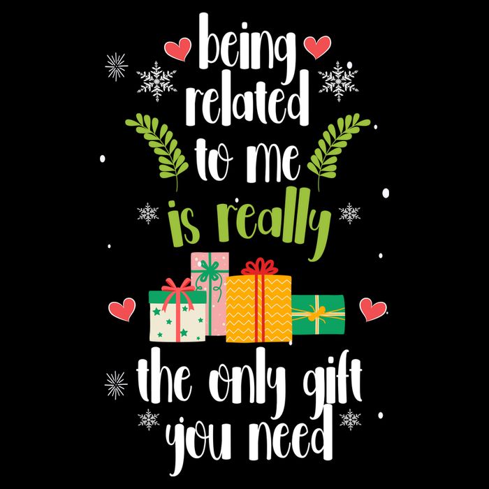 Being Related To Me Is Really The Only Gift You Need Funny Christmas Cooling Performance Long Sleeve Crew