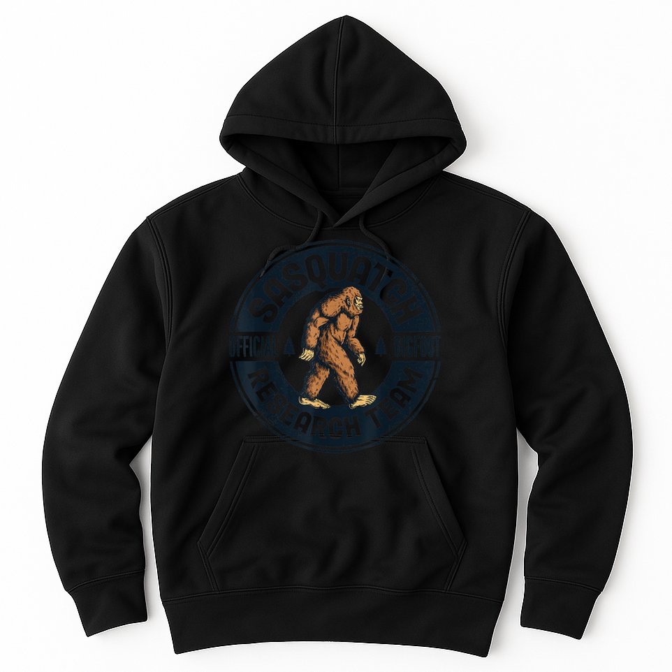 Bigfoot Research Team Retro Vintage Sasquatch Men Women Hoodie