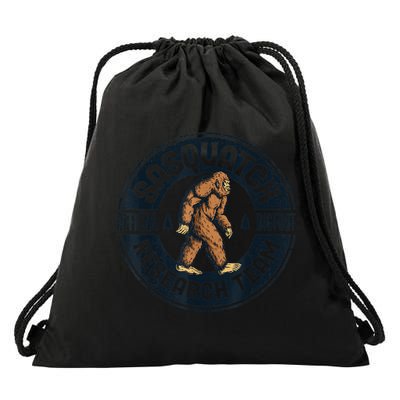 Bigfoot Research Team Retro Vintage Sasquatch Men Women Drawstring Bag