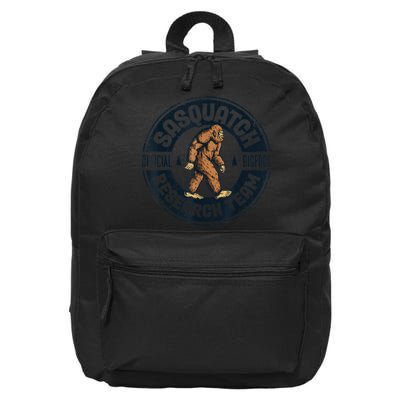 Bigfoot Research Team Retro Vintage Sasquatch Men Women 16 in Basic Backpack