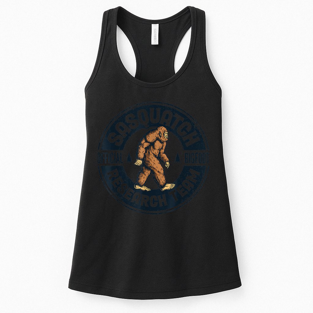Bigfoot Research Team Retro Vintage Sasquatch Men Women Womens Tank Top