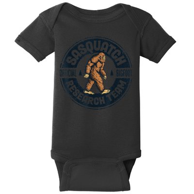 Bigfoot Research Team Retro Vintage Sasquatch Men Women Baby Bodysuit