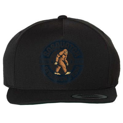 Bigfoot Research Team Retro Vintage Sasquatch Men Women Wool Snapback Cap