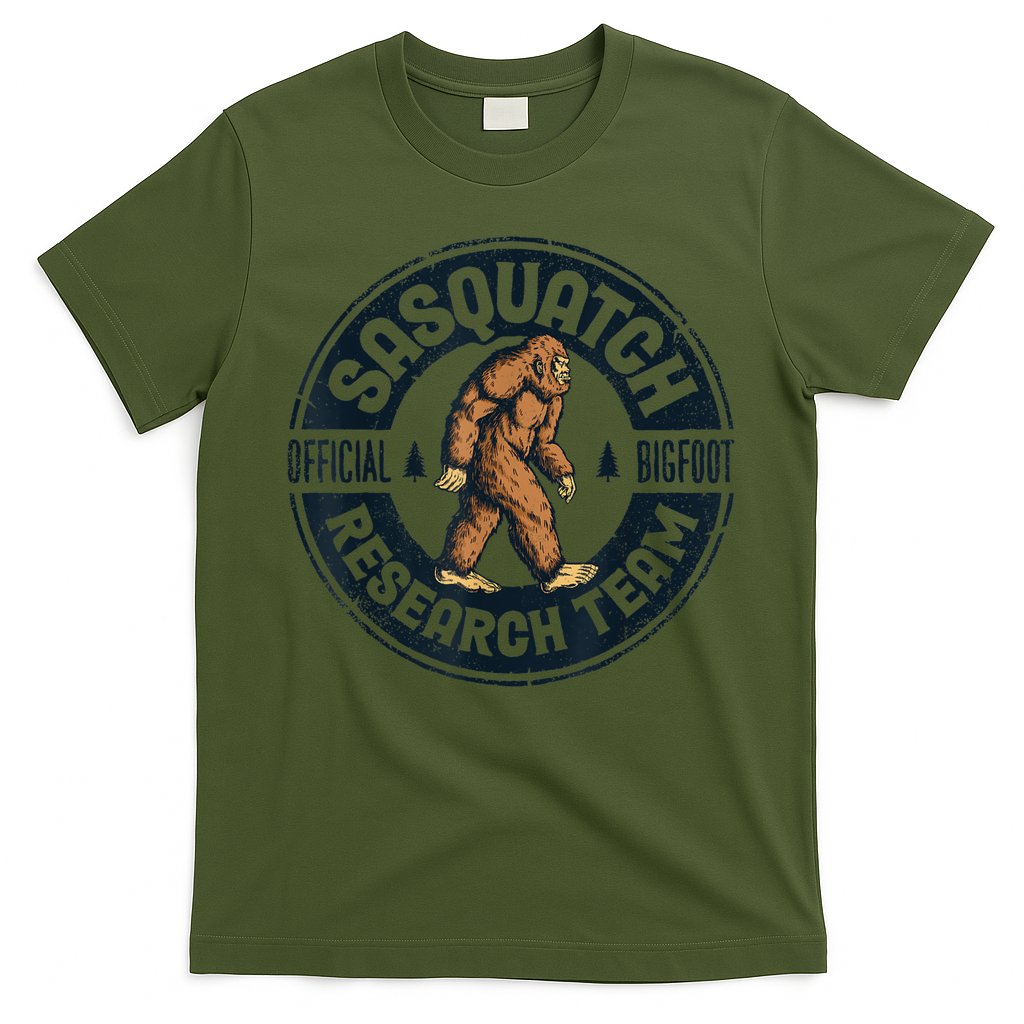 Bigfoot Research Team Retro Vintage Sasquatch Men Women T-Shirt