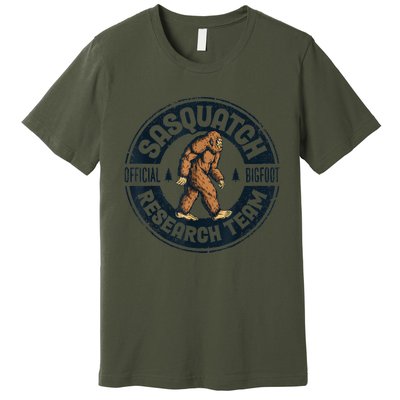 Bigfoot Research Team Retro Vintage Sasquatch Men Women Premium T-Shirt