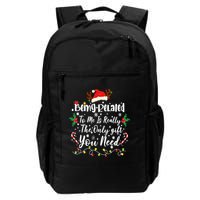 Being Related To Me Funny Christmas Family Xmas Backpack