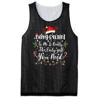 Being Related To Me Funny Christmas Family Xmas Mesh Reversible Basketball Jersey Tank