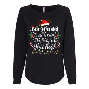 Being Related To Me Funny Christmas Family Xmas Womens California Wash Sweatshirt