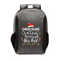 Being Related To Me Funny Christmas Family Xmas Vector Backpack