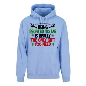 Being Related To Me Is Really The Only Gift You Need Christmas Unisex Surf Hoodie