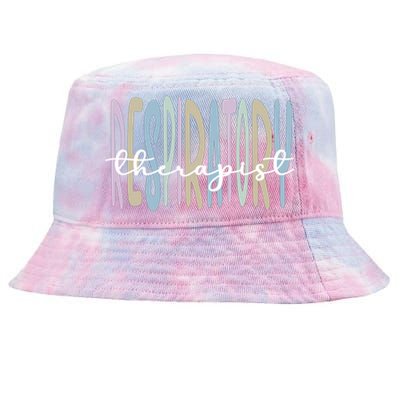 Best Respiratory Therapist Respiratory Therapy Cute Gift Tie-Dyed Bucket Hat