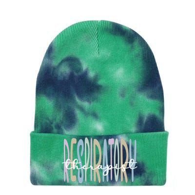 Best Respiratory Therapist Respiratory Therapy Cute Gift Tie Dye 12in Knit Beanie