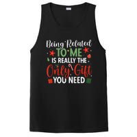 Being Related To Me Xmas Family Merry Christmas Tank Top PosiCharge Competitor Tank