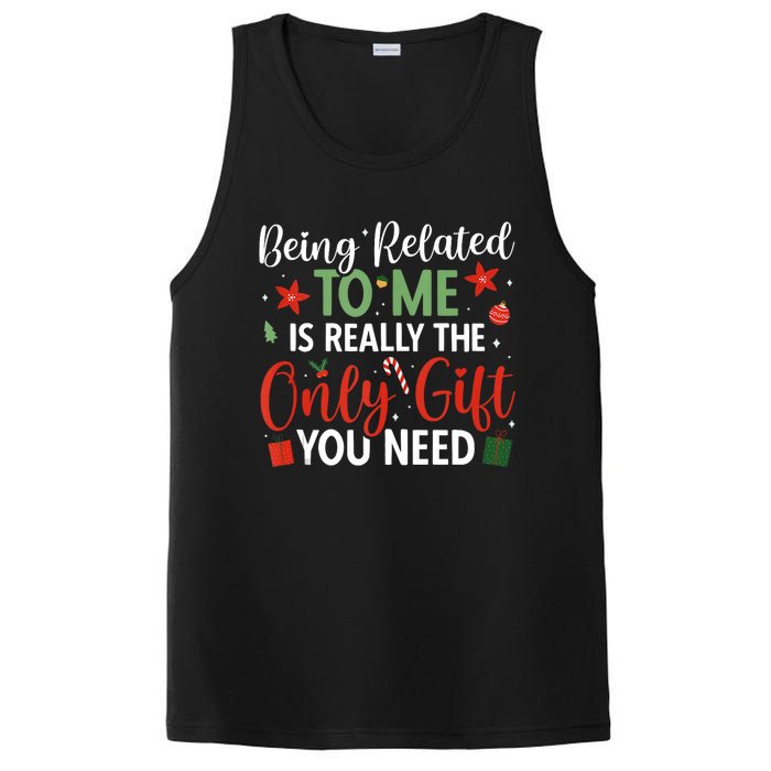 Being Related To Me Xmas Family Merry Christmas Tank Top PosiCharge Competitor Tank