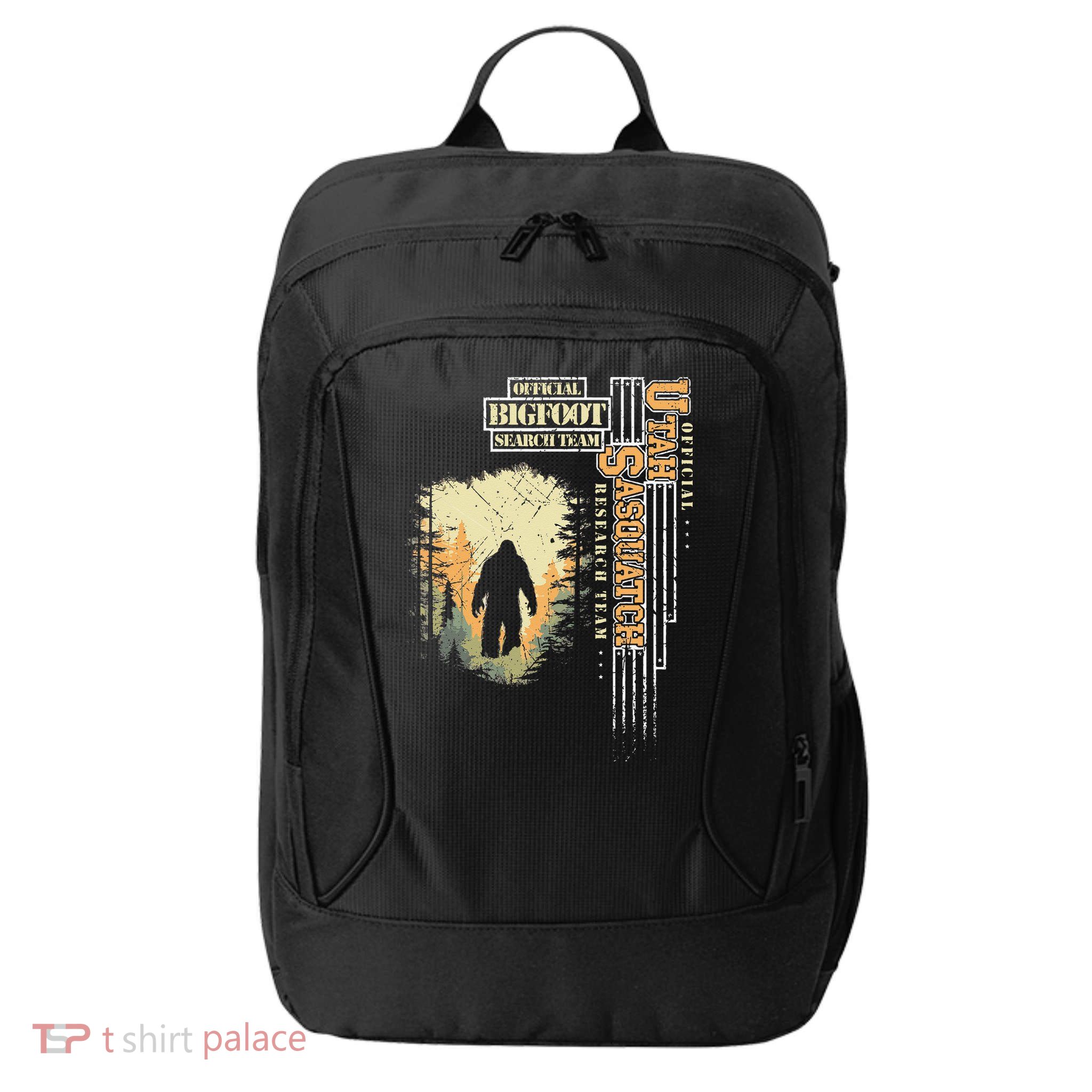Bigfoot Research Team For Utah Sasquatch Believer City Backpack
