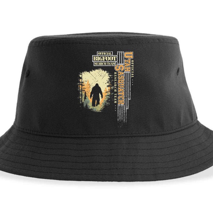 Bigfoot Research Team For Utah Sasquatch Believer Sustainable Bucket Hat