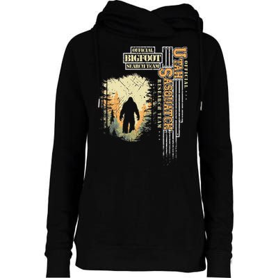 Bigfoot Research Team For Utah Sasquatch Believer Womens Funnel Neck Pullover Hood