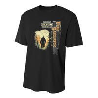 Bigfoot Research Team For Utah Sasquatch Believer Youth Performance Sprint T-Shirt