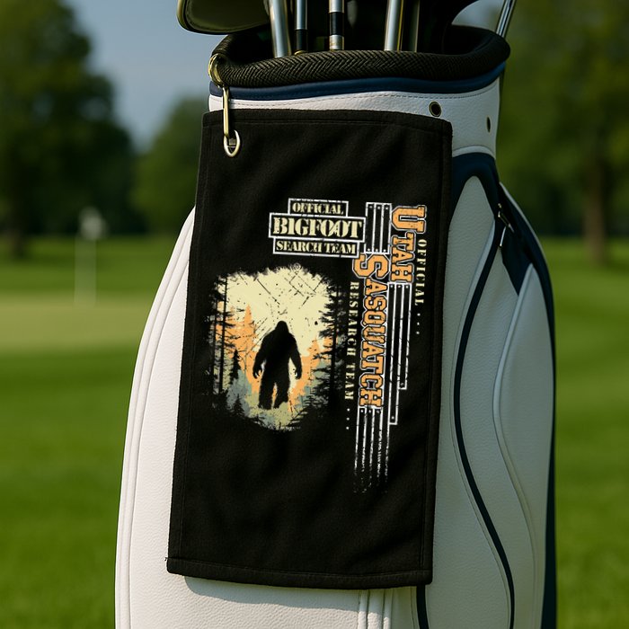 Bigfoot Research Team For Utah Sasquatch Believer Golf Towel