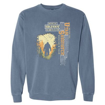 Bigfoot Research Team For Utah Sasquatch Believer Garment-Dyed Sweatshirt