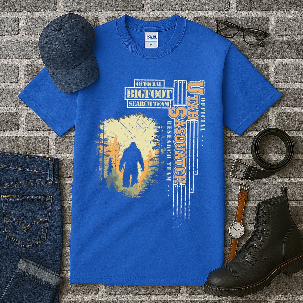 Bigfoot Research Team For Utah Sasquatch Believer Tall T-Shirt