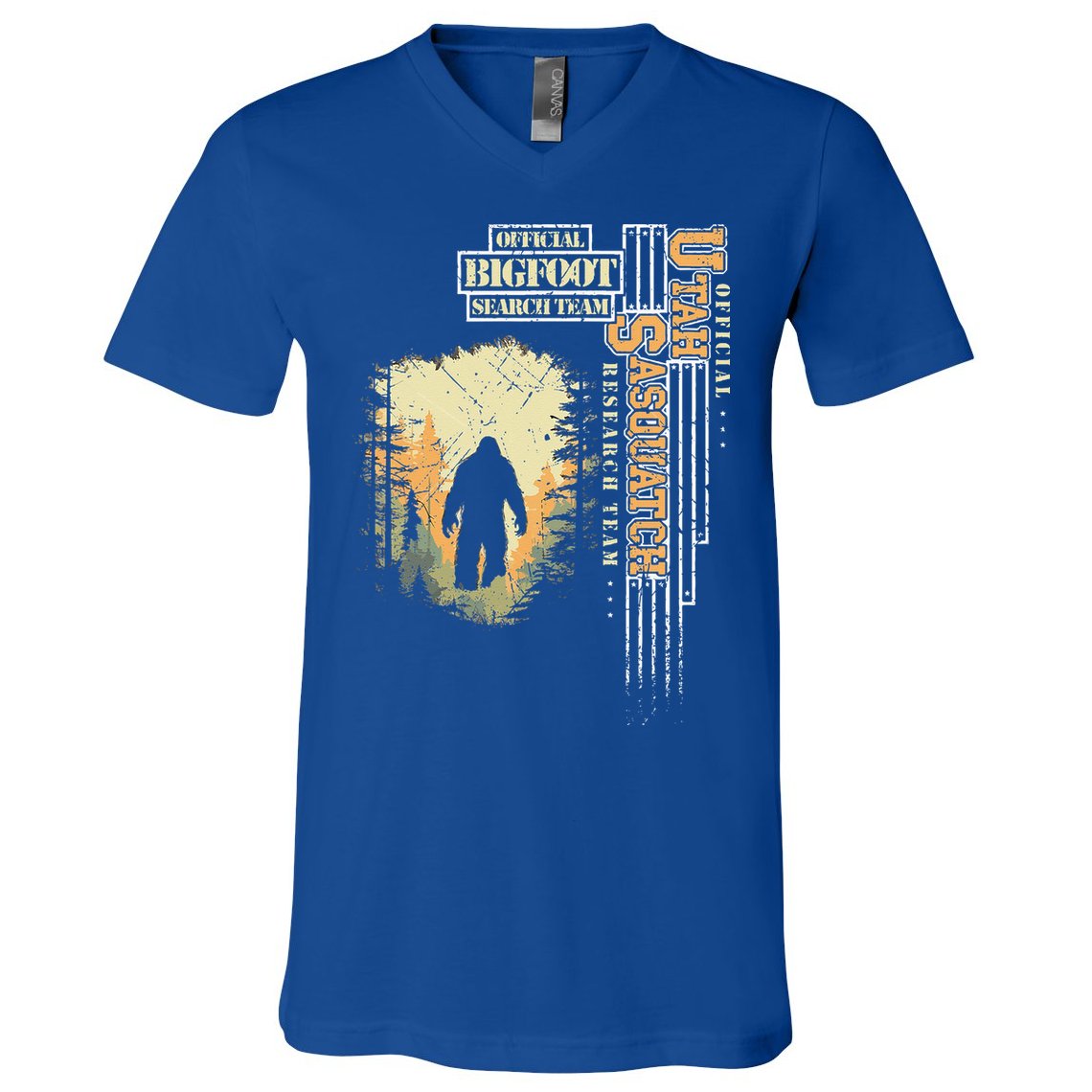 Bigfoot Research Team For Utah Sasquatch Believer V-Neck T-Shirt