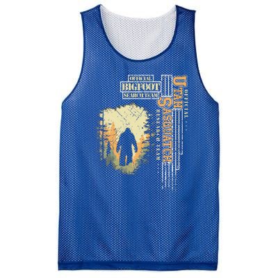 Bigfoot Research Team For Utah Sasquatch Believer Mesh Reversible Basketball Jersey Tank