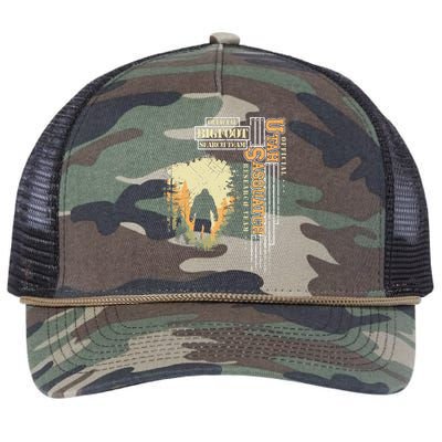 Bigfoot Research Team For Utah Sasquatch Believer Retro Rope Trucker Hat Cap