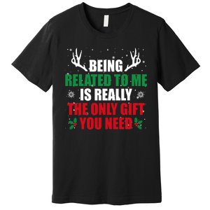 Being Related To Me Is Really The Only Gift You Need Funny Christmas Premium T-Shirt