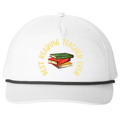 Best Reading Teacher Ever Reading Teacher Snapback Five-Panel Rope Hat