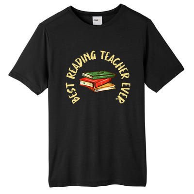 Best Reading Teacher Ever Reading Teacher Tall Fusion ChromaSoft Performance T-Shirt