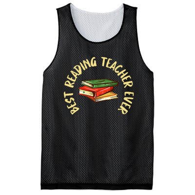 Best Reading Teacher Ever Reading Teacher Mesh Reversible Basketball Jersey Tank