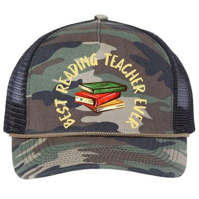 Best Reading Teacher Ever Reading Teacher Retro Rope Trucker Hat Cap