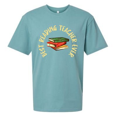 Best Reading Teacher Ever Reading Teacher Sueded Cloud Jersey T-Shirt