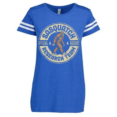 Bigfoot Research Team Retro Vintage Sasquatch  Enza Ladies Jersey Football T-Shirt