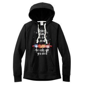 Being Related To Me Is Really The Only Gift You Need Funny Christmas Women's Fleece Hoodie