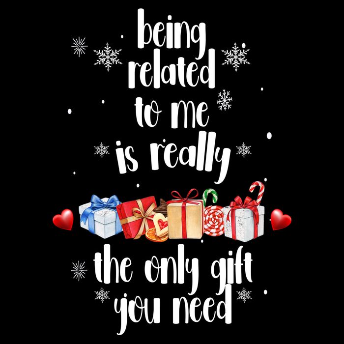 Being Related To Me Is Really The Only Gift You Need Funny Christmas 16 in Basic Backpack